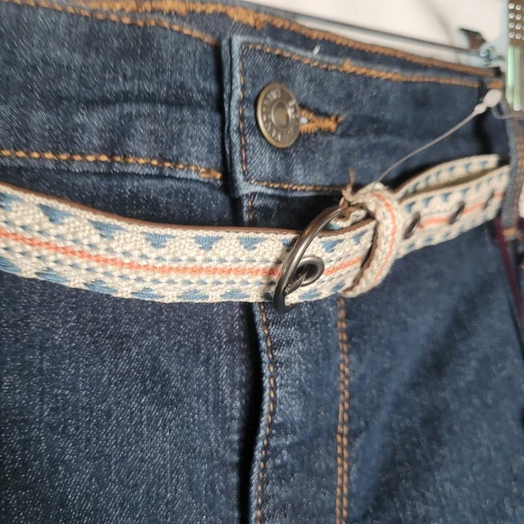 NWT Gloria Vanderbilt Cleo Belted Skimmer Capri Women's Size 16W - Picture 2 of 13